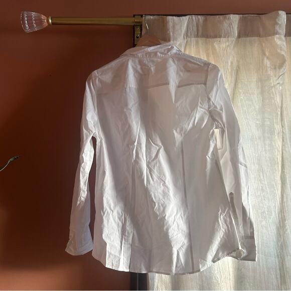 J. Crew Button-up Cotton Poplin Shirt In Signature Fit White NWT Size M - Picture 6 of 8